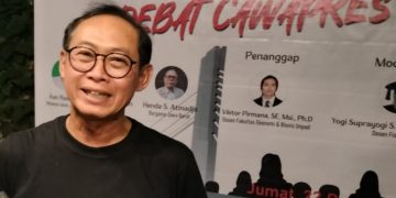 Dandan Riza Wardana Gelar Nobar Cawapres Bersama Forum ngaDandanan Bandung