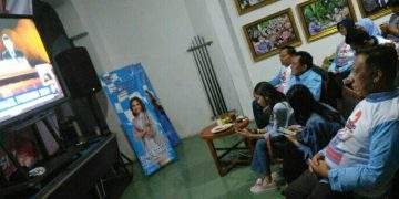 Caleg DPR RI Eversti Nevalia Gelar Nobar Debat Cawapres Bersama Komunitas For Young People