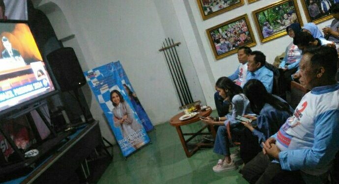 Caleg DPR RI Eversti Nevalia Gelar Nobar Debat Cawapres Bersama Komunitas For Young People