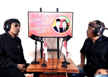 Budi Dalton Sambangi Eka Santosa di Media Center Ganjar-Mahfud, Bahas Birokrat yang Tidak Netral