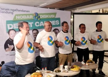 Forum ngaDandanan Bandung Gelar Nobar Debat Capres ke-3 dan Diskusi