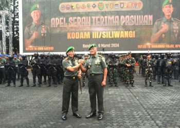 Kodam III/Siliwangi Gelar Tradisi Penyambutan Pangdam III/Siliwangi Mayjen TNI Mohammad Fadjar