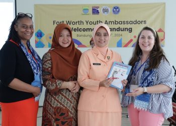 Delegasi Fort Worth AS Diterima Ketua Yasarini Pengcab Lanud Husein Sastranegara