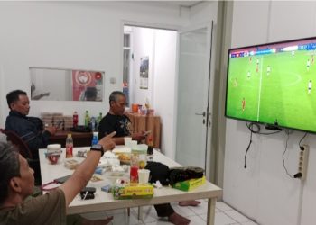 Jurnalis Bela Negara Gelar Nobar Kualifikasi Piala Dunia 2026 Indonesia vs China di Kota Bandung