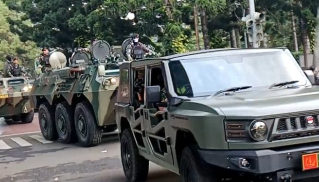 Kodam III/Siliwangi Gelar Patroli Gabungan, Antisipasi Unjuk Rasa di Kota Bandung