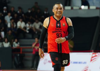 Dankodiklatad Main Basket Bersama Panglima TNI, Kobarkan Semangat Sportivitas dan Prestasi