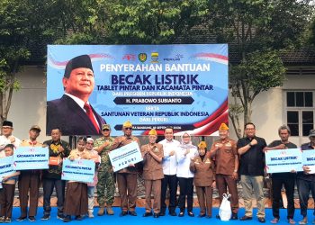 Makodim 0618/Kota Bandung Jadi Titik Penyaluran 200 Becak Listrik Bantuan Presiden
